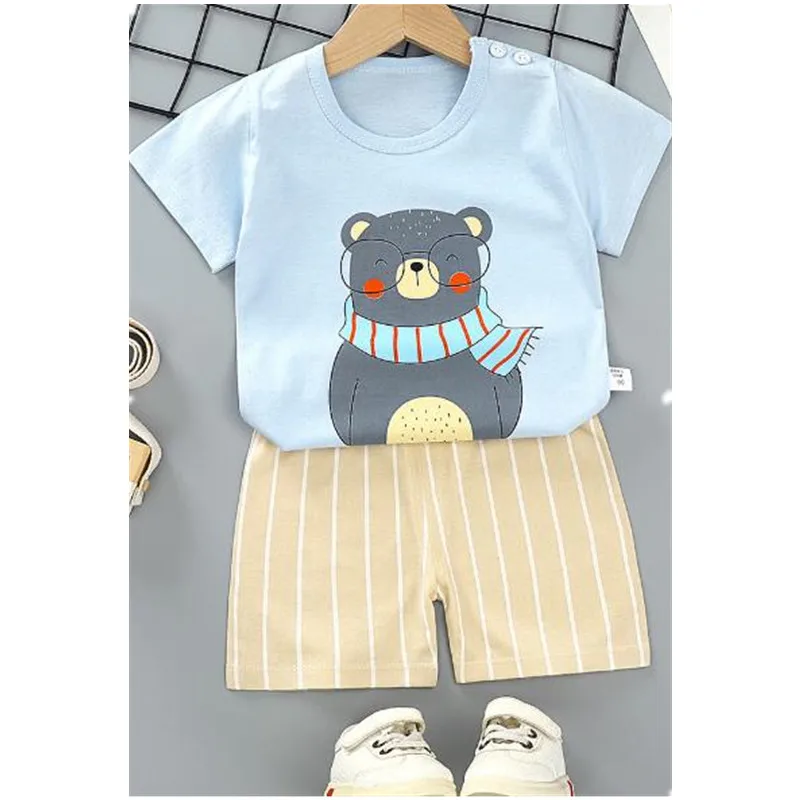 2021 летние комплекты детской одежды мультяшное нижнее белье для новорожденных