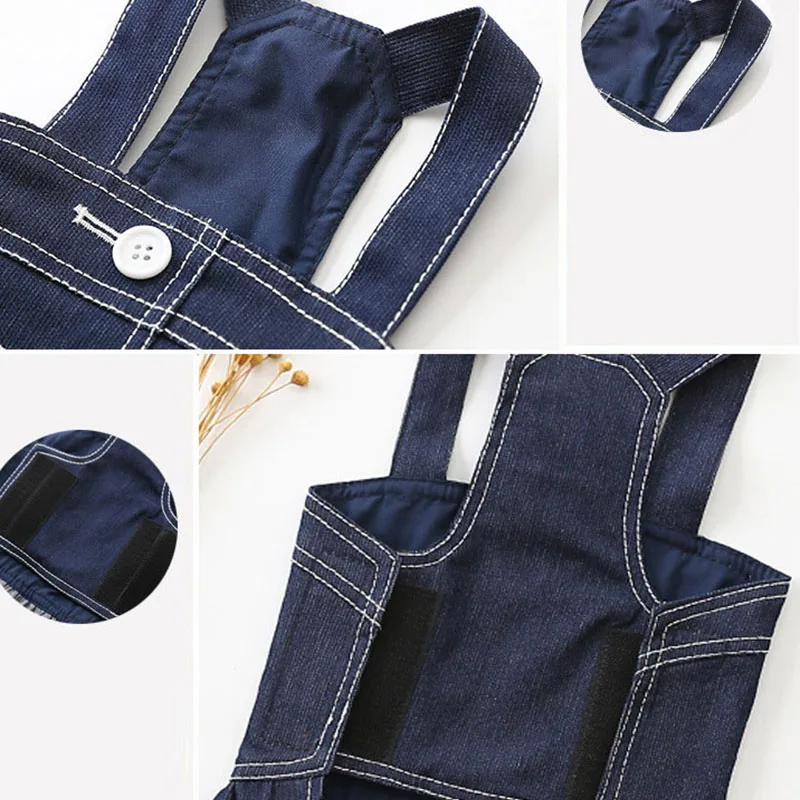 Джинсовое пальто для собак модная одежда из денима питомцев костюм мопса