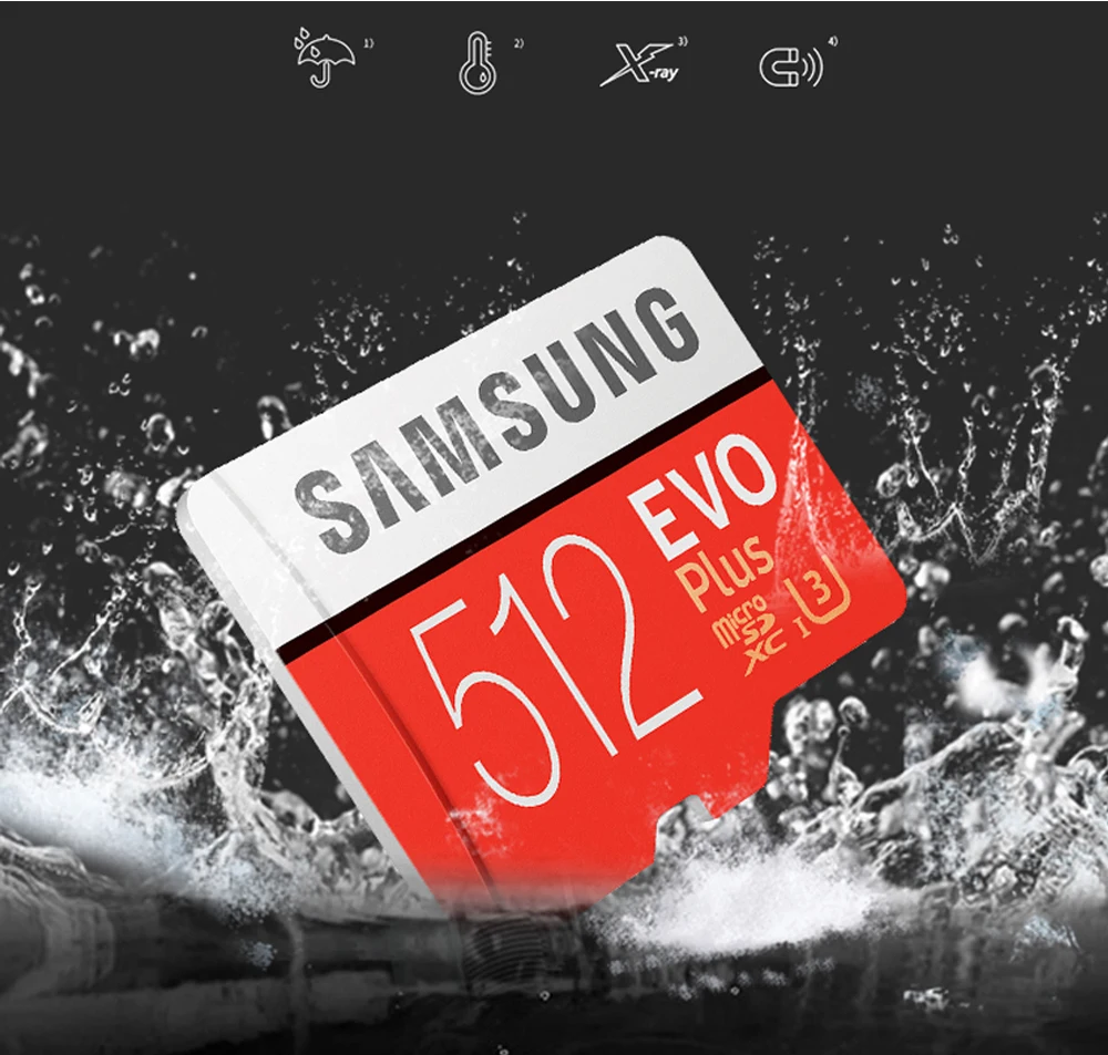 Карта памяти Samsung 256GB 128GB 64GB SDXC 32GB Micro SD Card SDHC EVO Plus Class 10 UHS-I TF карты для смартфонов/планшетных ПК
