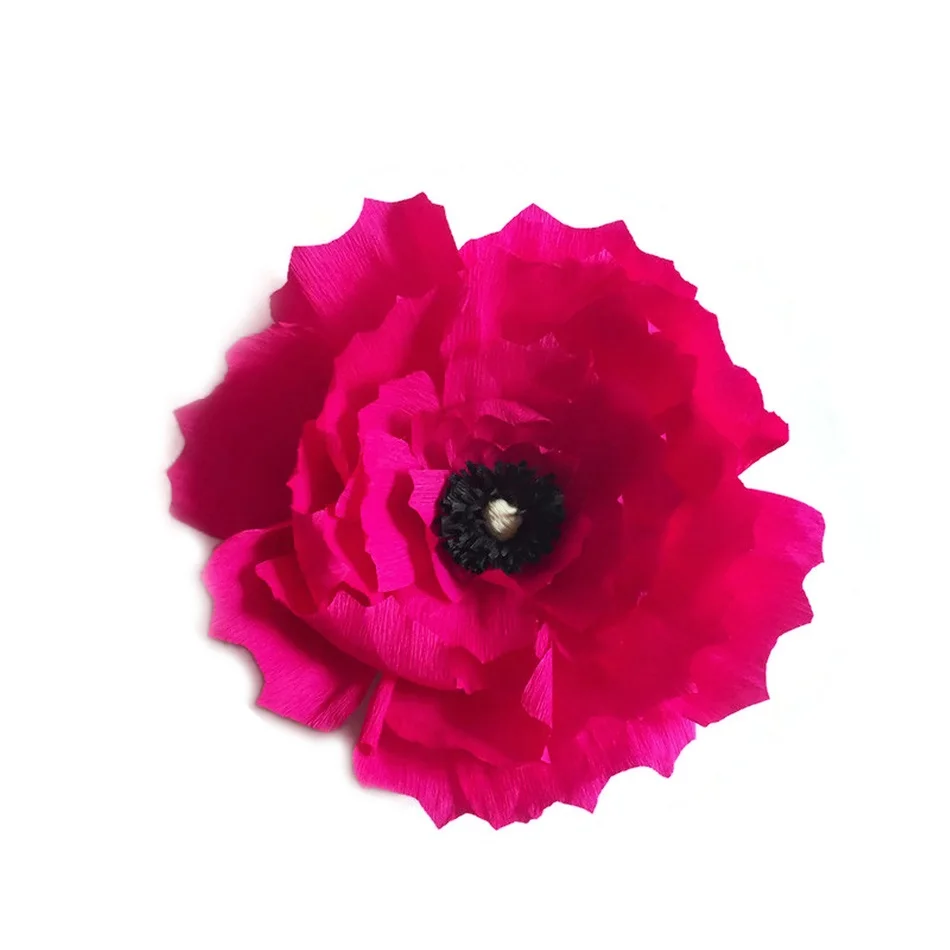 2018 г. уникальные большие искусственные цветы из крепа 5 шт. украшение для свадьбы