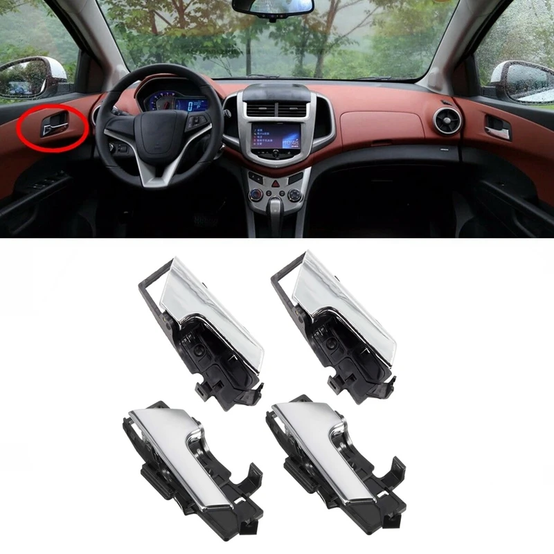4 шт. ручка для межкомнатной двери Chevrolet Aveo 2007 2011 Aveo5 2009 Pontiac G3 96462710