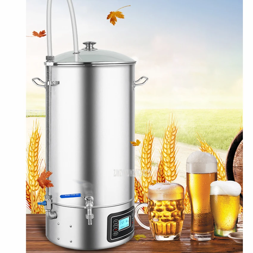 

30L 304 Stainless Steel Beer Brewing Machine Automatic Saccharification Cooling Beer Making Equipment Household/Commercial