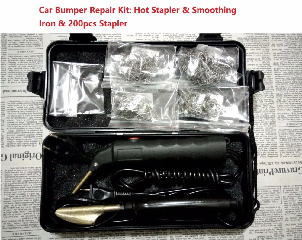 Best Quality Professional Car Bumper Repair Machine Plastic Repair Kit ABS PVC Welding Machine 110-240V Hot Stapler Machine