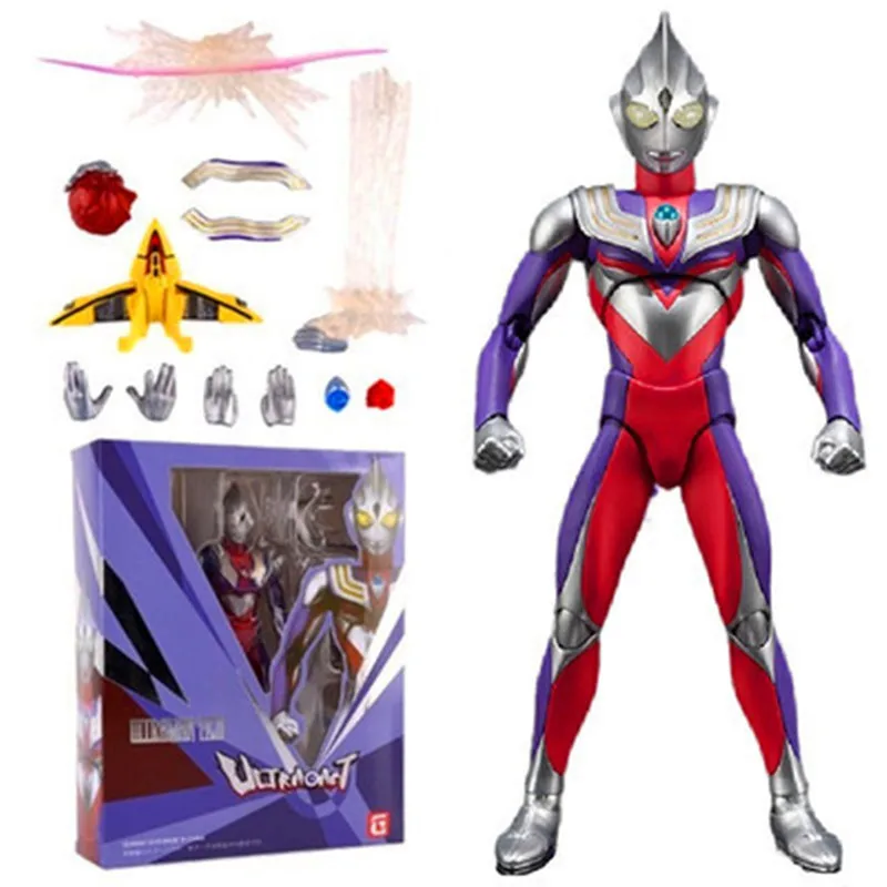 

Игрушка Ultraman Cerro, Супермен, 18 см, новая бесконечная сияющая форма, Тига Digazetta, движущаяся экшн-фигурка, подарок для детей