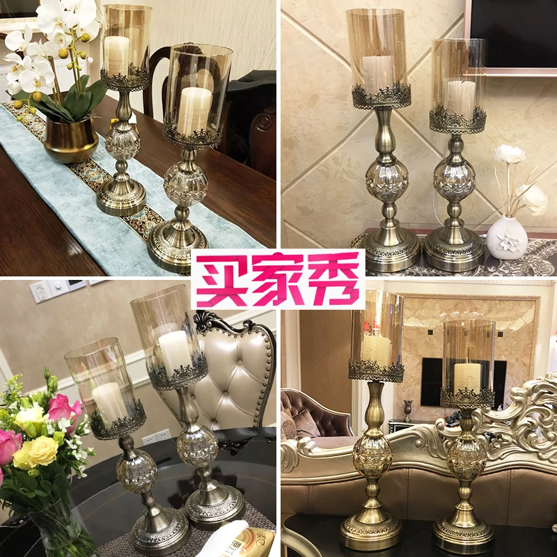 

Gold Crystal Candle Holder Wedding Decoration Table Centerpieces Candelabra Birthday Tea Light Holder Table Centerpiece 50ZT028