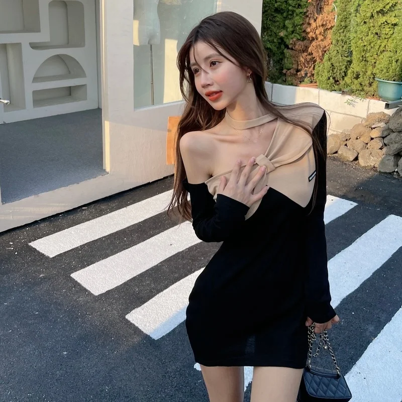 Woherb 2022 Сексуальное Женское Платье с лямкой на шее и открытыми плечами Женская