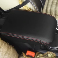 car interior center armrest console box cover microfiber leather sticker trim for vw golf 7 mk7 2014 2015 2016