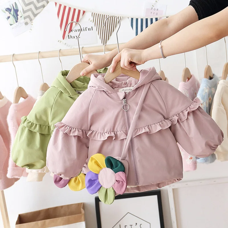 Зимние парки из плотного бархата и хлопка для девочек пальто принцессы с