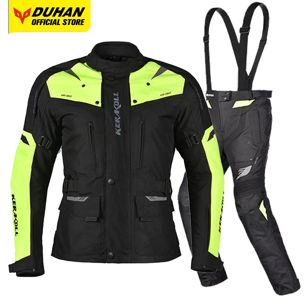 

DUHAN Men Profession Motorcycle Jacket Chaqueta Moto Waterproof Motocross Suit Riding Racing Jaqueta Motociclista Body Armor