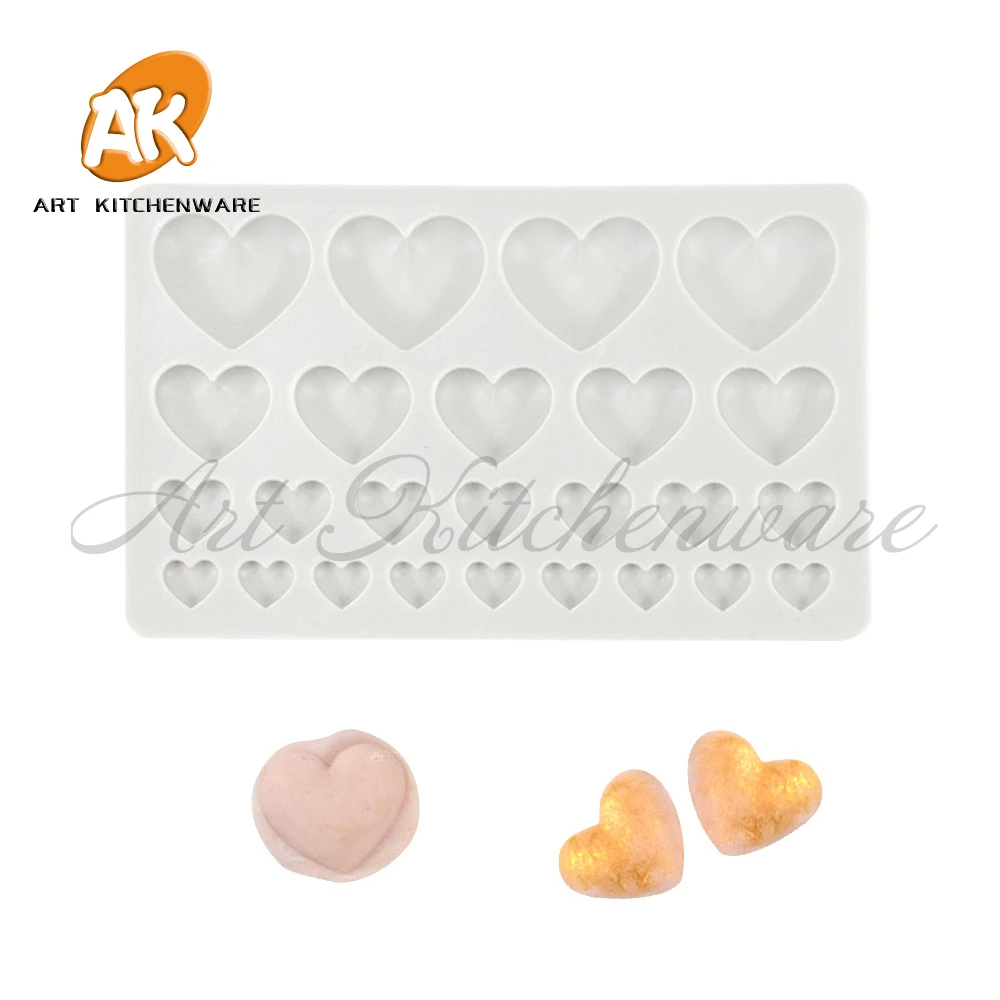 

Sweet Hearts Silicone Mold Fondant Impression Fondant Molds Sugarcraft Cake Molds Cake Decorating Tool Baking Accessories