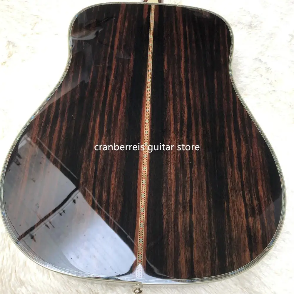 Акустическая гитара cocobolo акустическая с задней и боковой поверхностью твердая