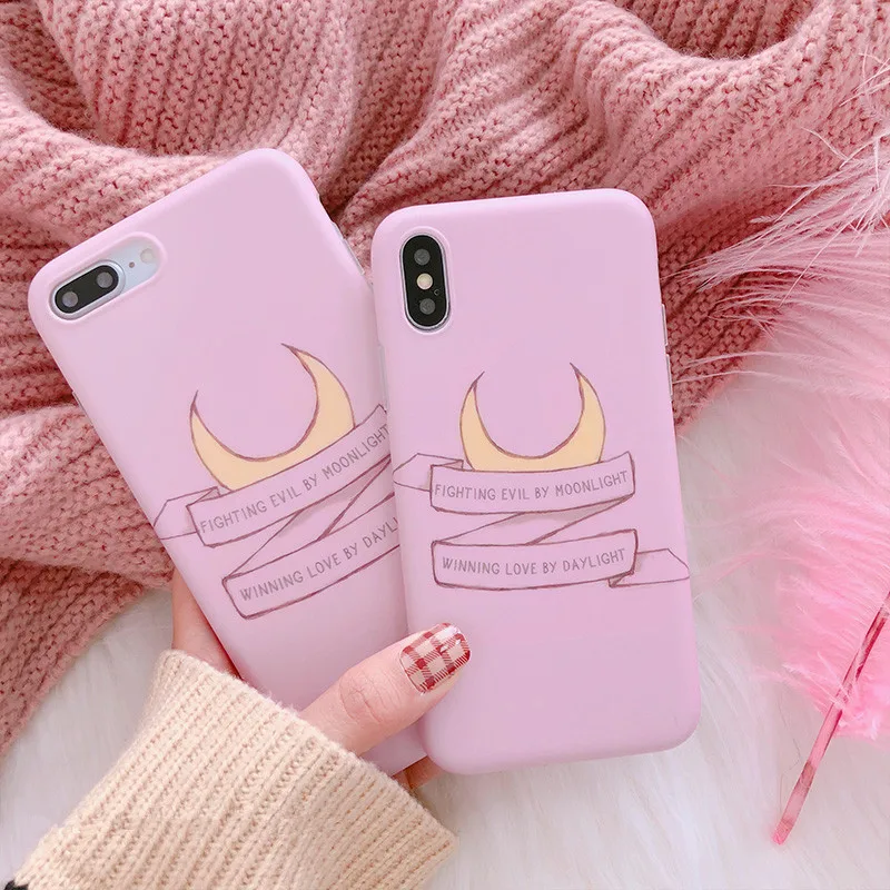 Япония Сейлор Мун Телефон чехол для iPhone X XS Max XR 6 6s Puls 7 8 bts Мультфильм ТПУ Мягкая