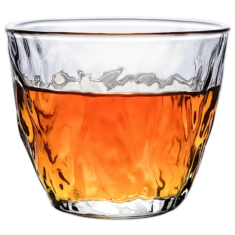 Taza de cristal de estilo japon&eacute;s para beber, vaso de whisky hecho a mano con patr&oacute;n de martillo grueso, vaso de bebida para beber, vaso para degustaci&oacute;n de vinos-1