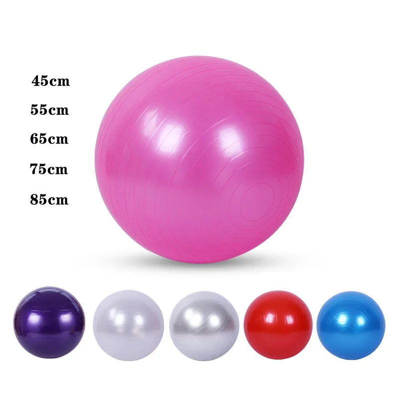 

Для фитнеса из пвх шары для йоги, утолщенные взрывозащищенные мячи для упражнений, домашнего спортзала, пилатеса, сбалансированные Мячи 45 см/55 см/65 см/75 см/85 см