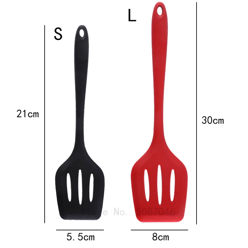 Silicone Turners Gadgets Kitchen Tools Egg Fish Frying Pan Scoop Fried Shovel Spatula Cooking Utensils Small Size kitchen items | Дом и сад