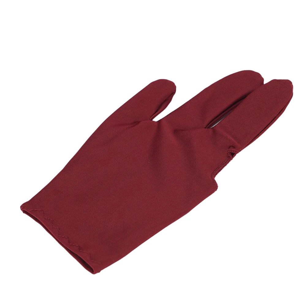 

1Pcs Wholesale Unisex Snooker Billiard Left Hand Three Finger Glove Billiards Accessories 4 Colors