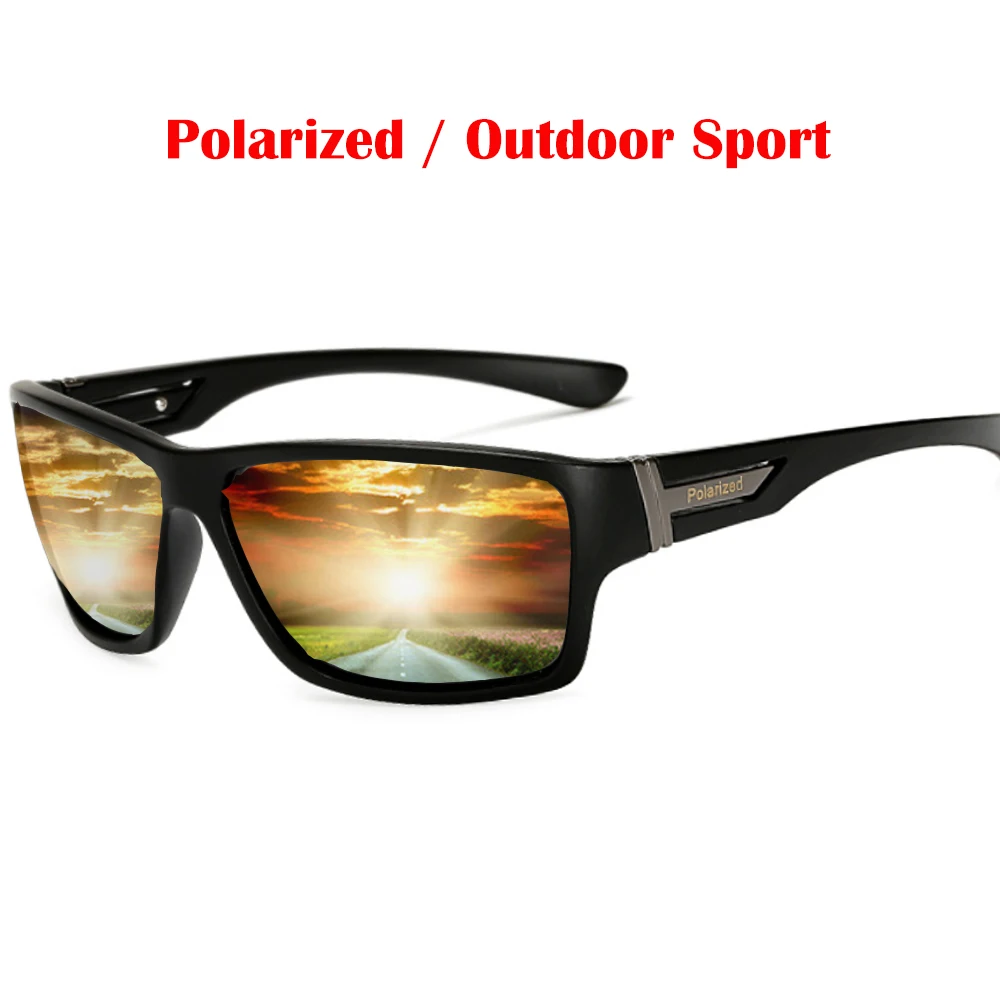 

Men's Polarized Sunglasses Vintage Brand 2022 New Driving Goggles Sun Glasses Male Black Sport Glasses For Men Safety Oculos