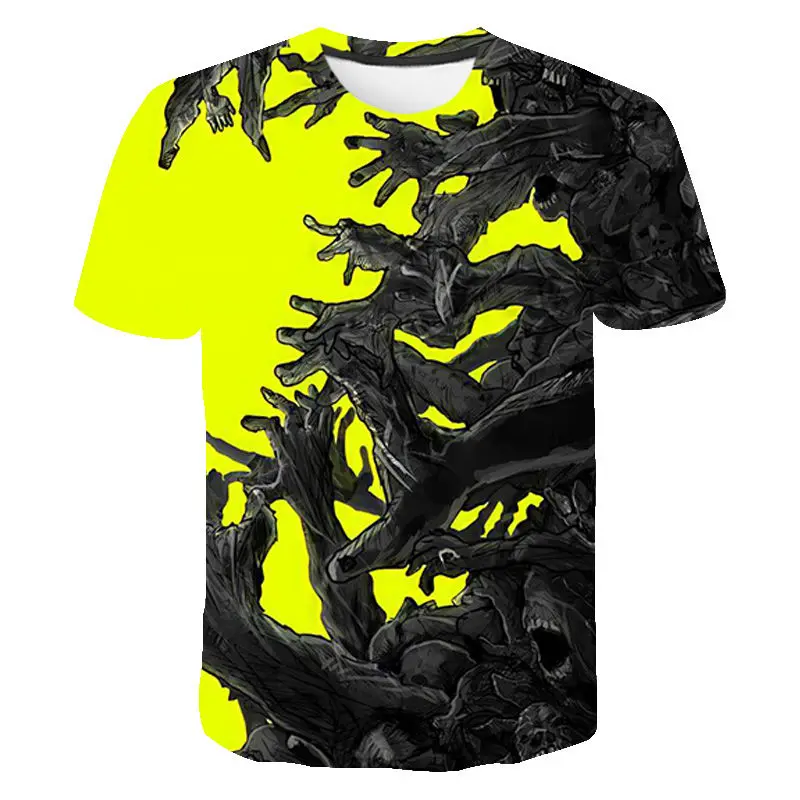 

New Fashion Chainsaw Man 3D Printed T Shirts Casual Boy Girl Kids Fashion Streetwear Short Sleeve Men Women Children Cool Tops