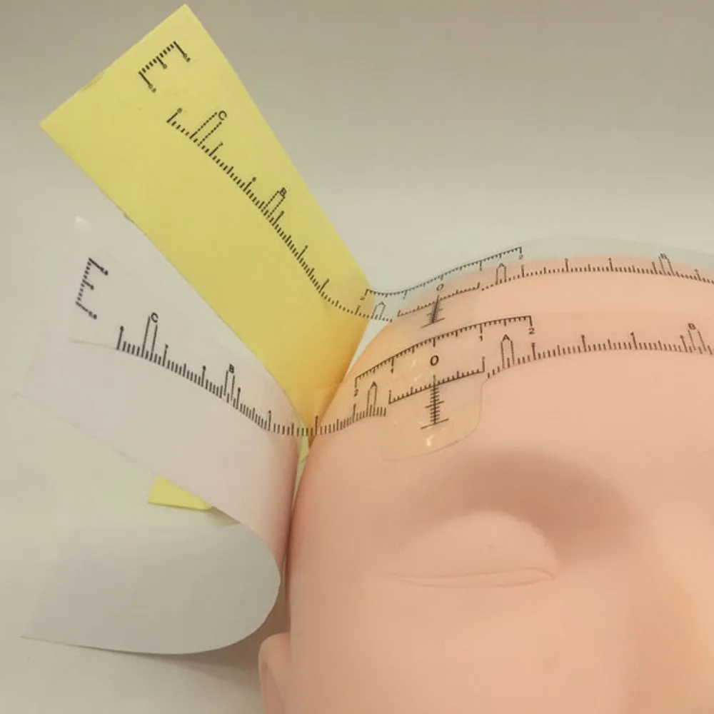 

Полуперманентные линейки для бровей, инструмент, микроблейдинг, Перманентный макияж, линейка для татуажа бровей