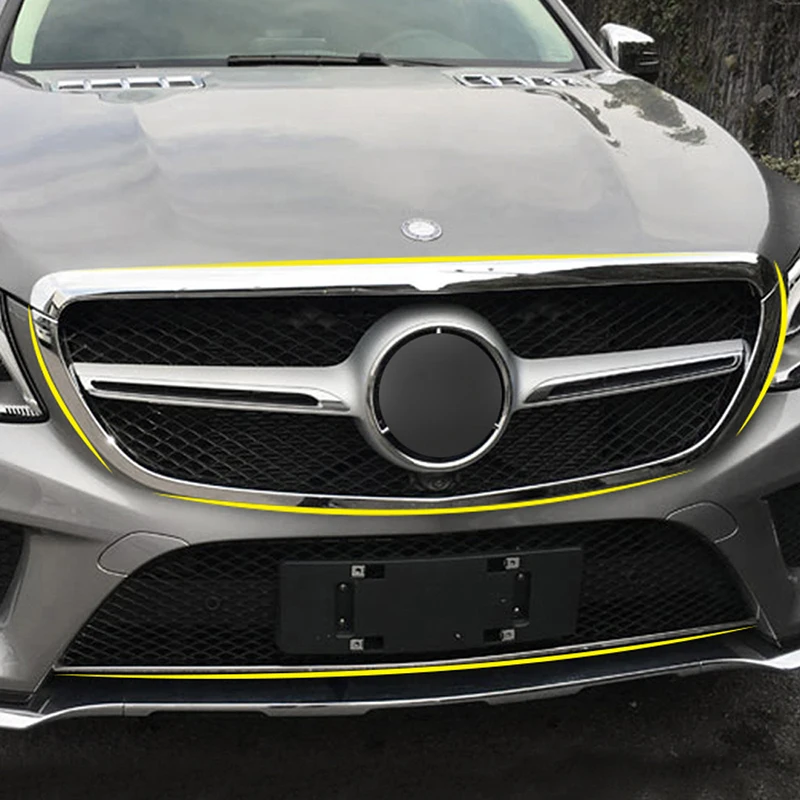 Gelinsi для Mercedes Benz GLE W166 Coupe C292 2016-2018 авто передний колпак-решетка рамка наклейка