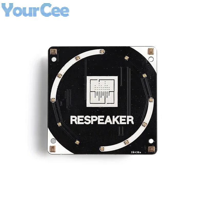 

For ReSpeaker 4-Mic Array for Raspberry Pi 4B/3B+| 4 Microphones Array for AI Voice Applications Quad-microphone Expansion Board