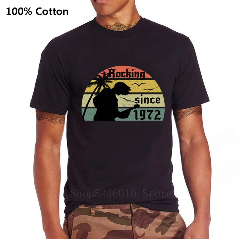 Футболка качалка с 1972 года футболка в стиле хип хоп подарок на день рождения 47th