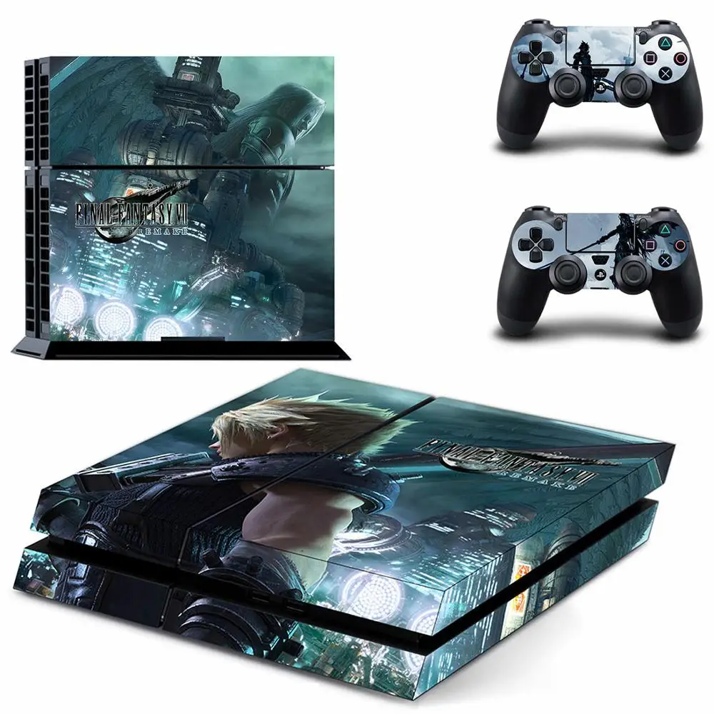 

Final Fantasy 7 PS4 Stickers Play station 4 Skin PS 4 Sticker Decal Cover For PlayStation 4 PS4 Console & Controller Skins Vinyl