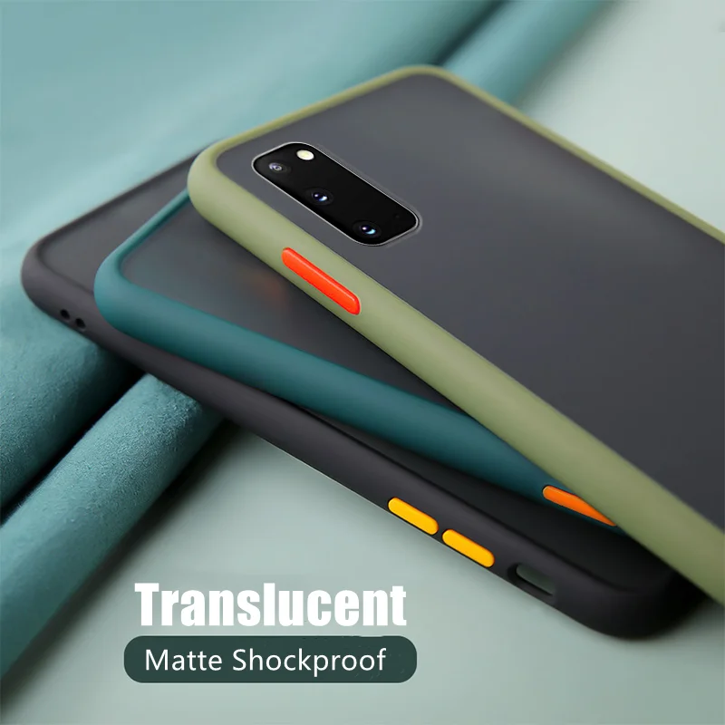 Чехол для Huawei P Smart 2021 прозрачный мягкий матовый жесткий пластиковый чехол