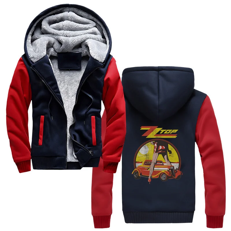 

Zz Top Vintaged Legs Rock Hoodie Hip Hop Men Thicken Hooded Hoodies Sweatshirt Streetwear Coat Harajuku