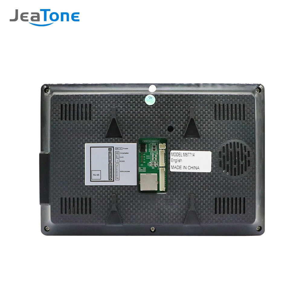 

Jeatone Tuya Smart IP Video Doorbell for 3Apartment Intercom with 170 Viewing Degree Door Phone Fingerprint/Cards/Screen Unlcok