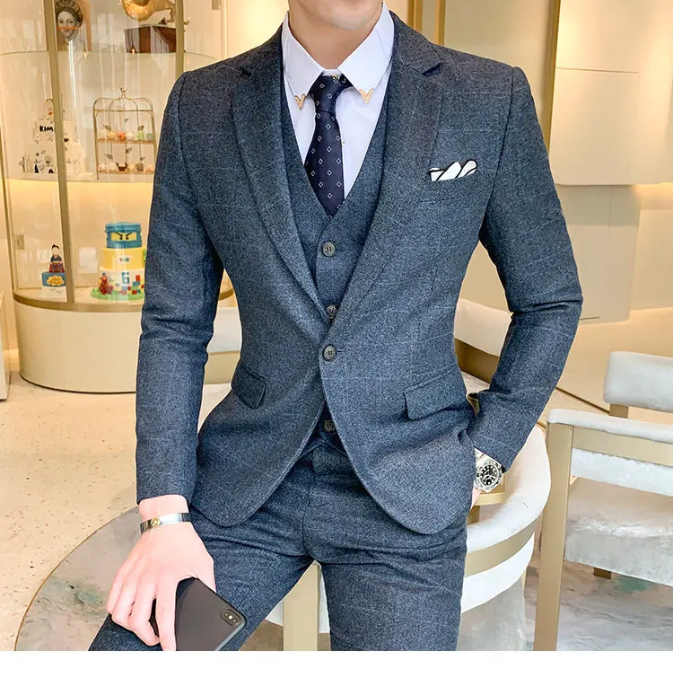 Горячая Распродажа серые итальянские мужские свадебные костюмы s Tailcoat для мужчин