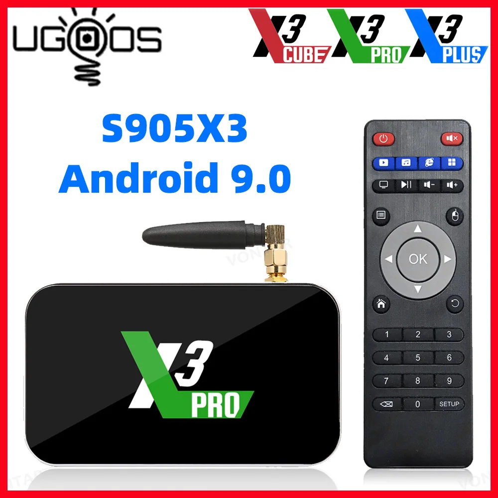 Приставка Смарт ТВ Ugoo X3 Pro Android 2 4 Amlogic S905X3 DDR4 + 32/64 ГБ|ТВ-приставки и медиаплееры| |