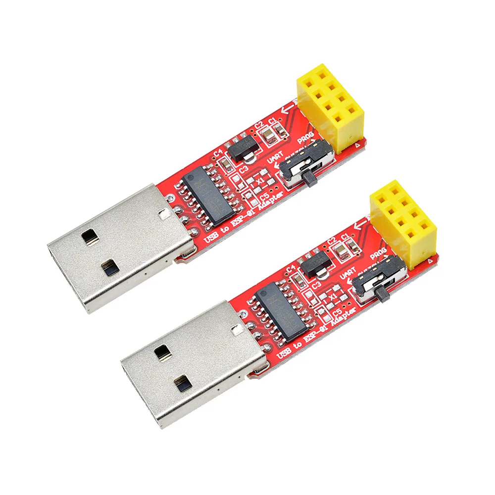 2 шт. USB к ESP8266 ESP 01 модуль адаптера Wi Fi w/ CH340G TTL драйвер последовательный