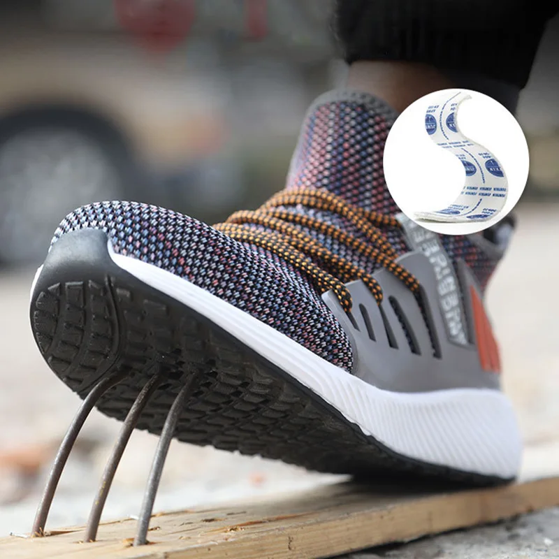 2020 НОВАЯ безопасная обувь Мужская дышащая противоскользящая защитная Рабочая со