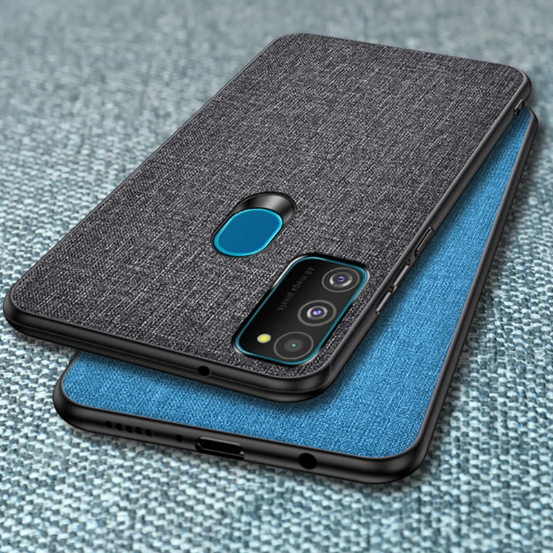 Чехол для samsung Galaxy A51 классический тканевый жесткий ПК мягкий ТПУ рамка кожаный