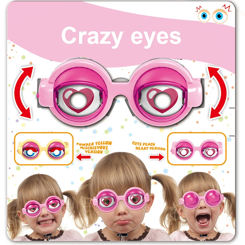 

Funny Prank Glasses Toys Horror Eyeball Dropping Glasses Crazy Eyes Toy Supplies Kids Party For Halloween Chrismas Gift Gag Toys