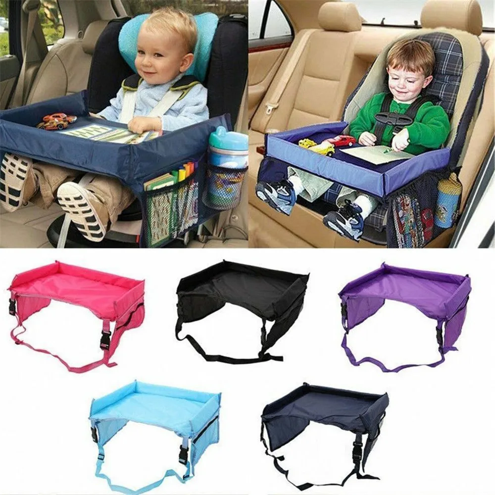 Waterproof Baby Child Car Seat Tray Storage Rack Safety Rear Trunk Net Cellphone Stroller Food Desk Holder | Мать и ребенок