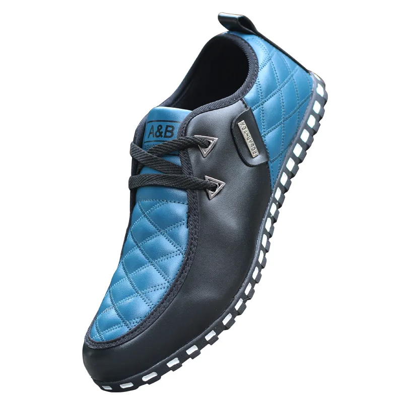 Мужские кожаные повседневные туфли мужские деловые из искусственной кожи