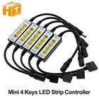 Новое поступление, контроллер для одноцветной светодиодной ленты с 4 клавишами, двойной белыйRGBRGBW  RGB + CCT