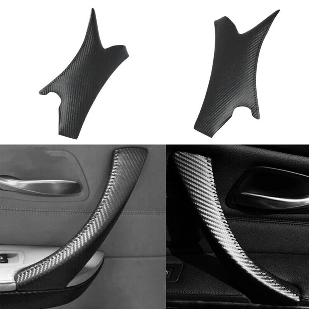 

Door Handle Hand Sewing Cover Micro Leather Door Panel Pull Handle Cover Frame For BMW 3 Series E90 E91 E93 05-12