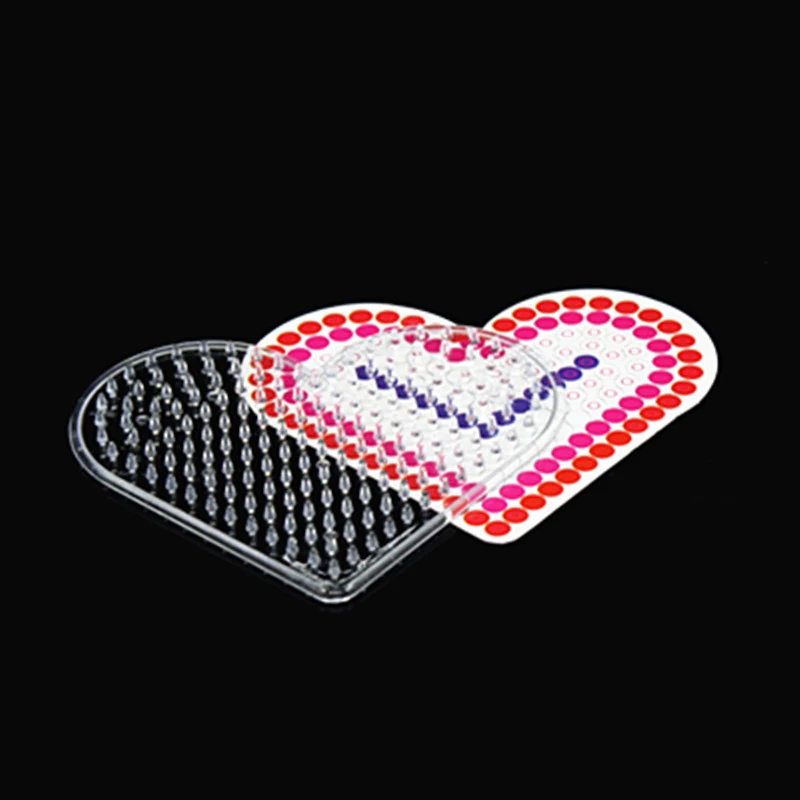 10 шт. головоломка Pegboards узоры с цветной бумагой для 5 мм Хама на бисер DIY Дети Ремесло пластик трафарет ребенок предохранитель игрушечные бусинки