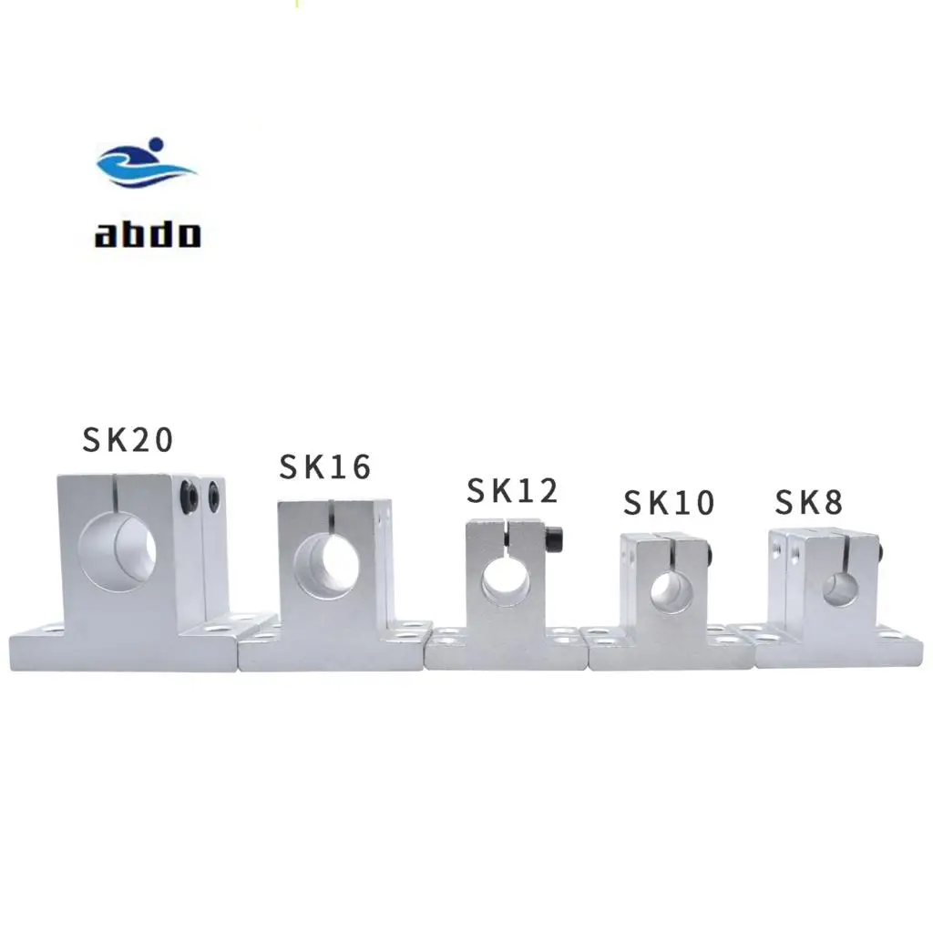 Высокое качество 4 шт. SK8 8 мм SK10 10 SK12 12 SK16 16 SK20 20 вал Поддержка линейный стержень