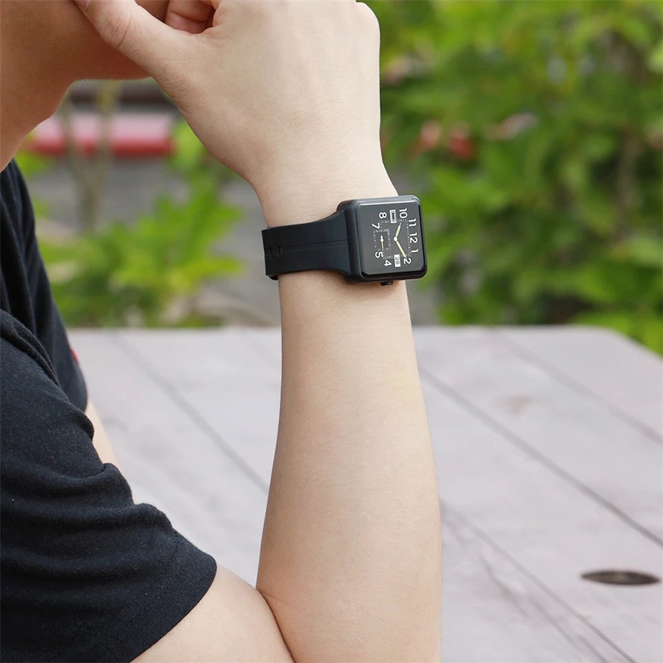 Мужские спортивные Смарт-часы с Bluetooth пульсометр монитор артериального давления