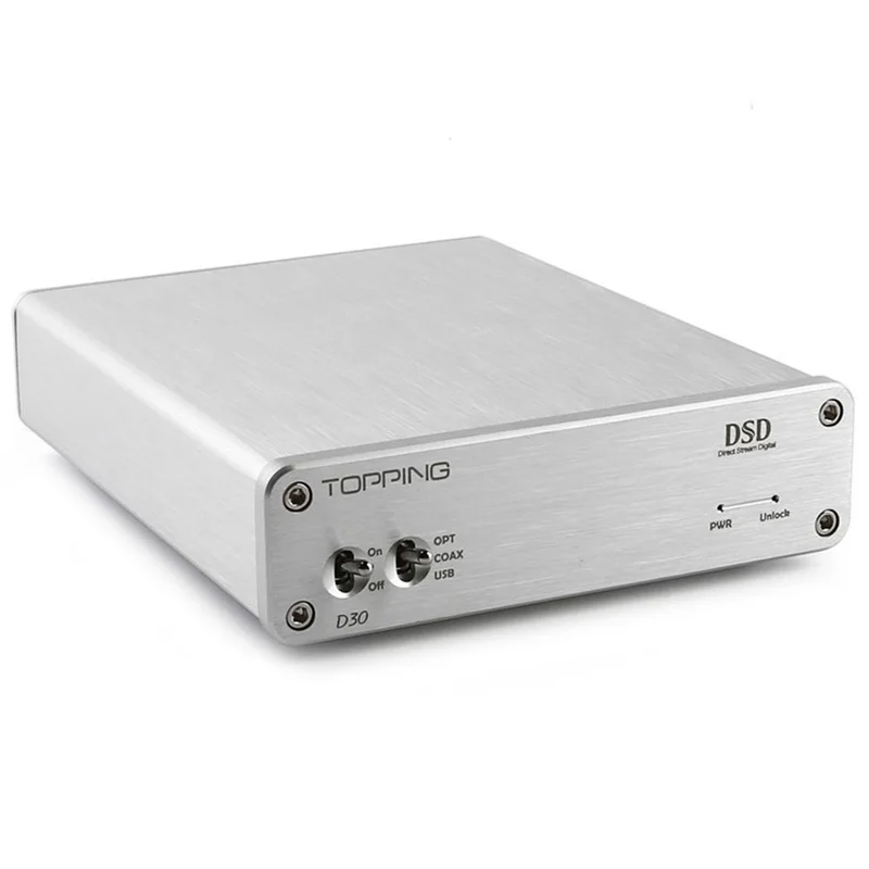 TOPPING D30 DSD аудио декодер поддержка USB коаксиальный Оптический волоконный вход XMOS