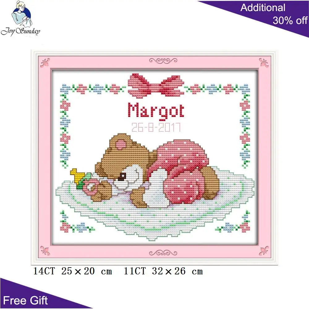Набор для вышивки крестиком Joy Sunday Baby Bear C727 C728 14CT 11CT|cross stitch kits|embroidery cross stitchcounted kits |