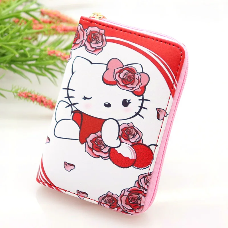 Sanrio кошелек из искусственной кожи Hello Kitty для мальчиков и девочек мультяшный