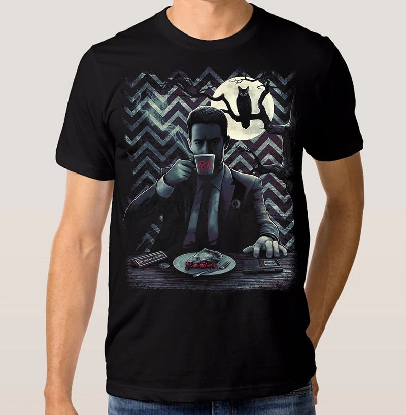 Твин Пикс агент Купер футболка Давид Линч 100% хлопковая TAD Cooper |