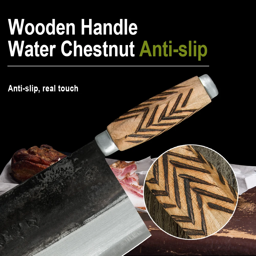 Традиционный кухонный нож ручной работы ковка китайский шеф-повар мясницкий