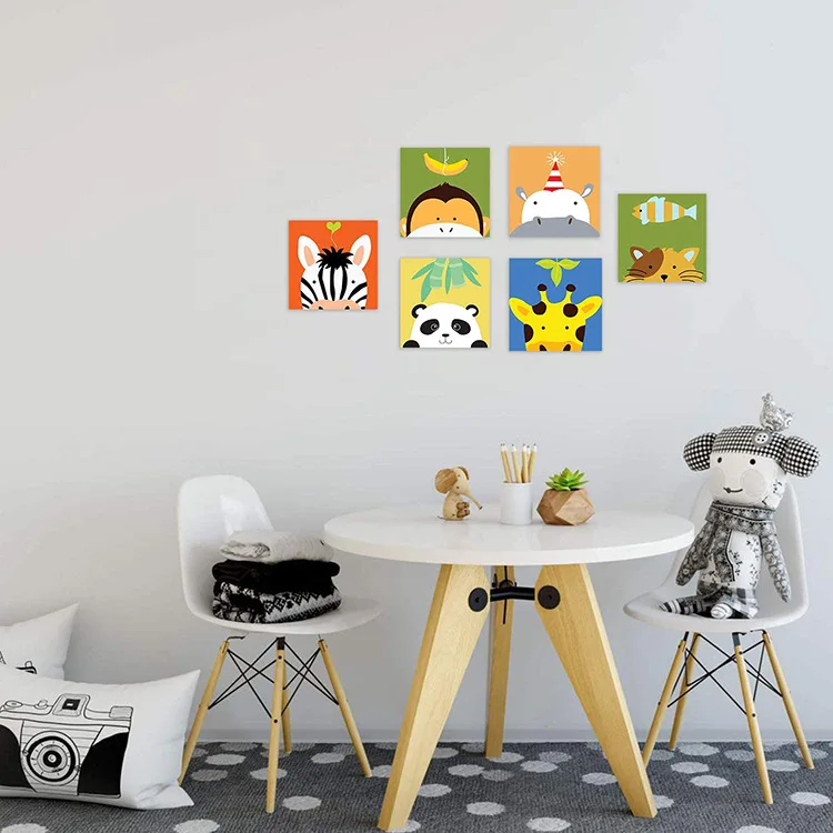 

Digital oil painting 20X20 Cartoon children's painting DIY hand-painted oil painting category color notes required style