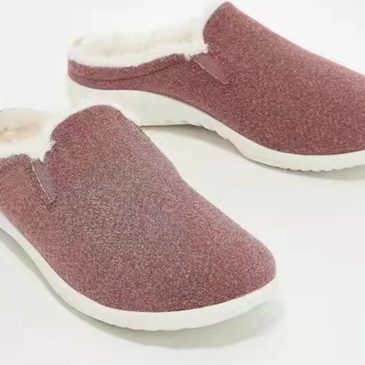 

Women Indoor Slippers Keep Warm Plush Home Slipper Anti Slip Autumn Winter Shoes Woman House Floor Soft Bottom Large Size 35~43